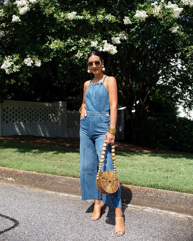 Overall Dress With Denim