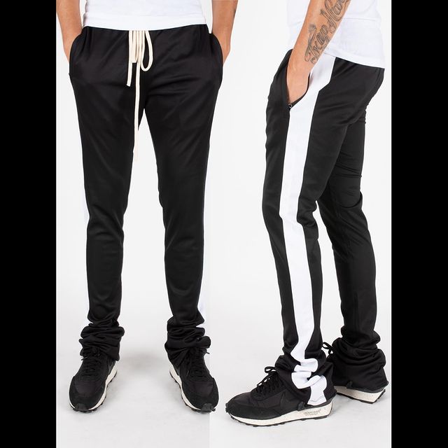 Black and White Athletic Pants