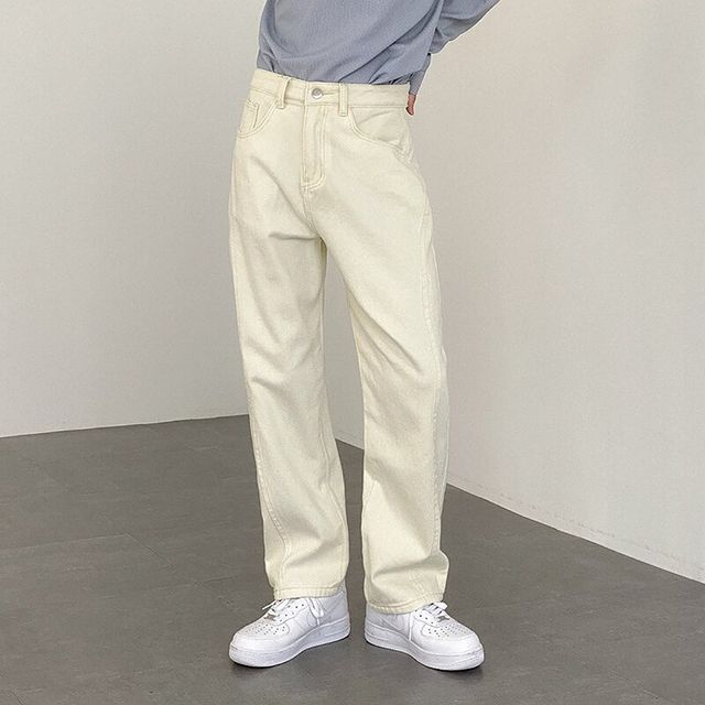 Boy wearing Loose Straight Pants

